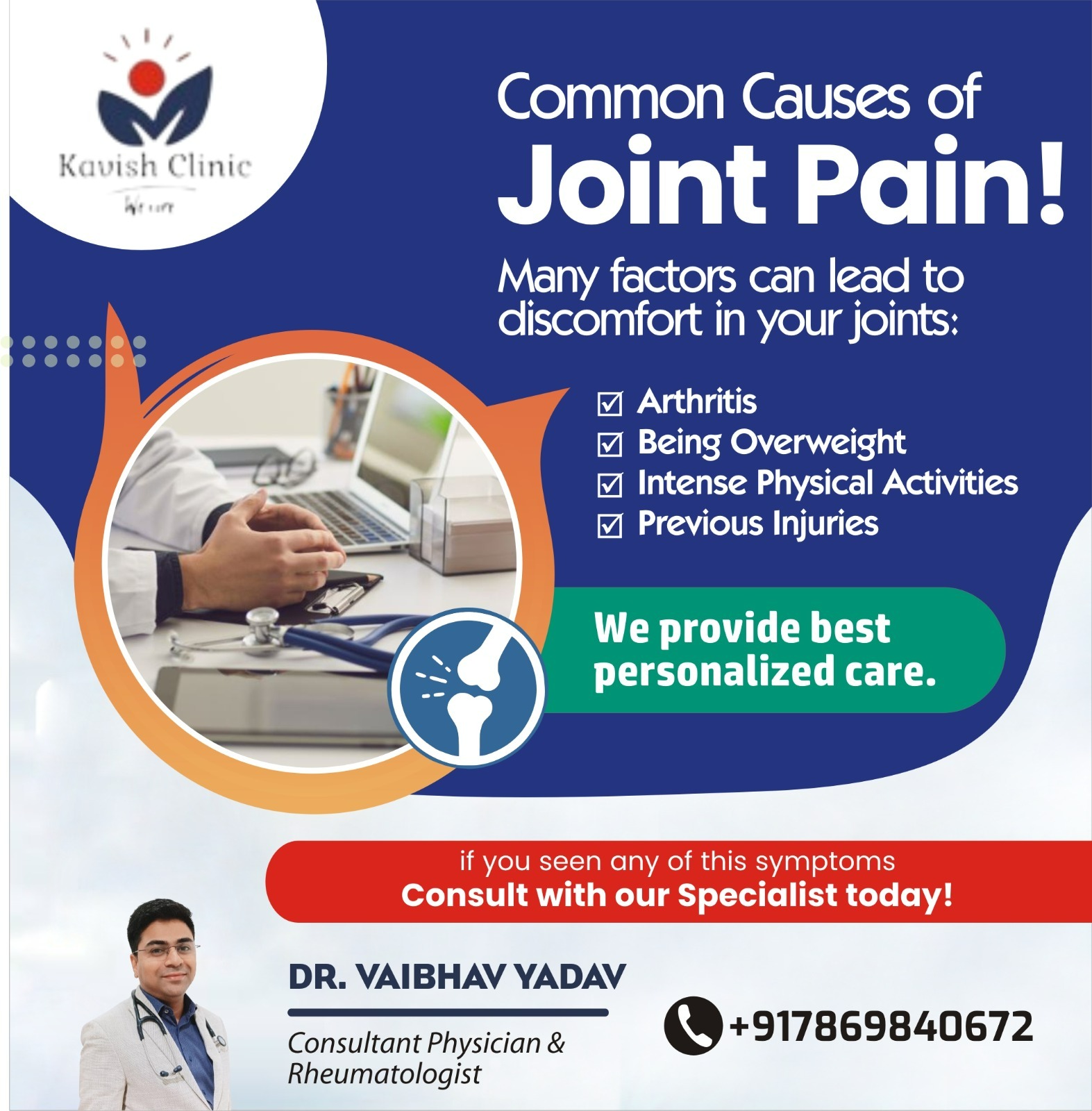 Common Causes of Joint Pain Treatment in Indore